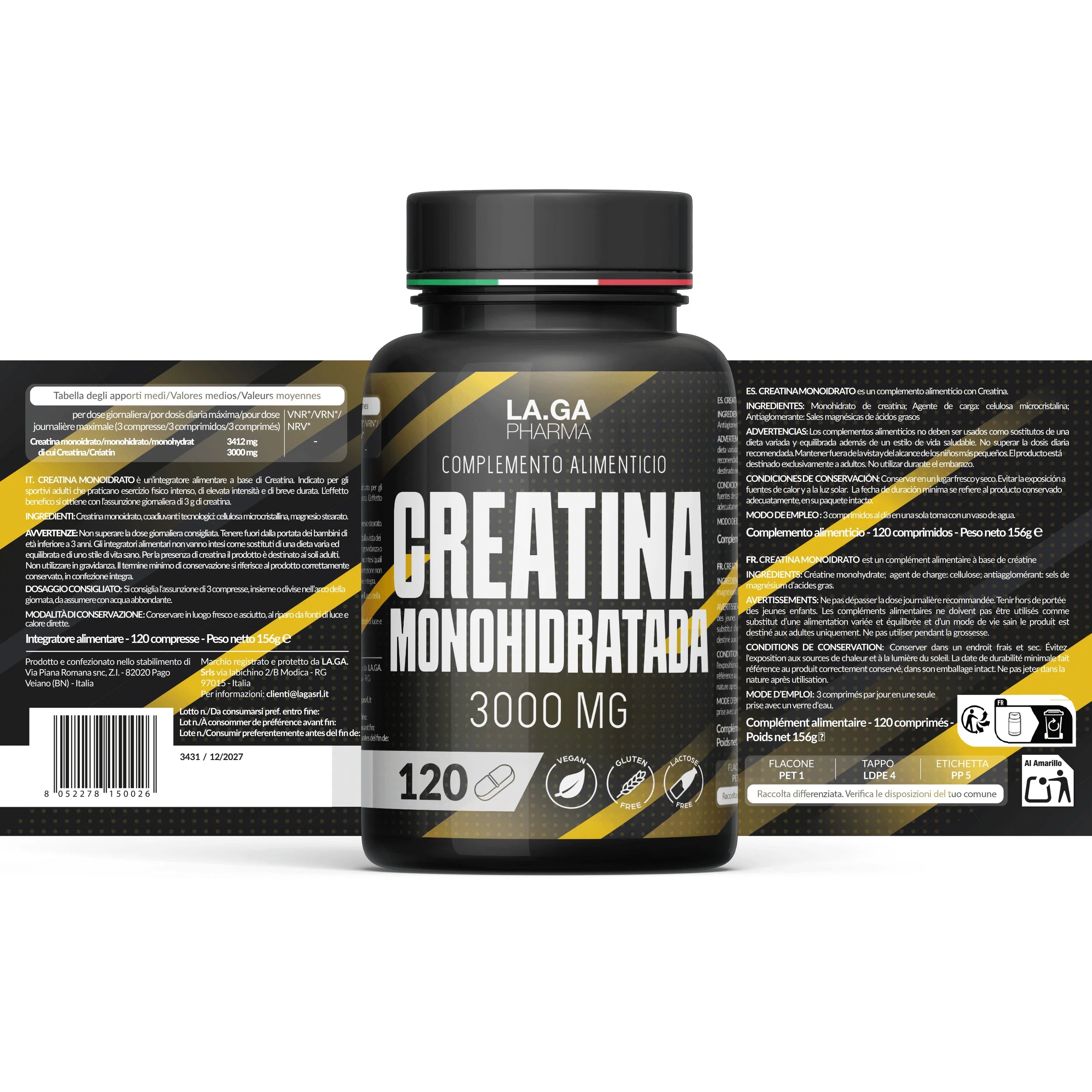 Creatine Monohydrate 120 Caps ActiveMaré